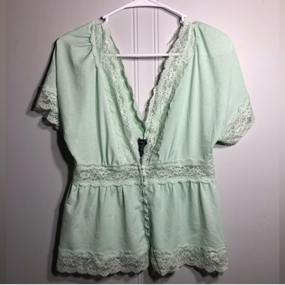 Mint Green Blouse Size M